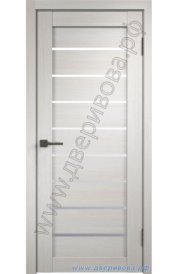 Дверь 3 D Flex, царговая, Unica 1, ПО, Белый (стекло мателюкс)